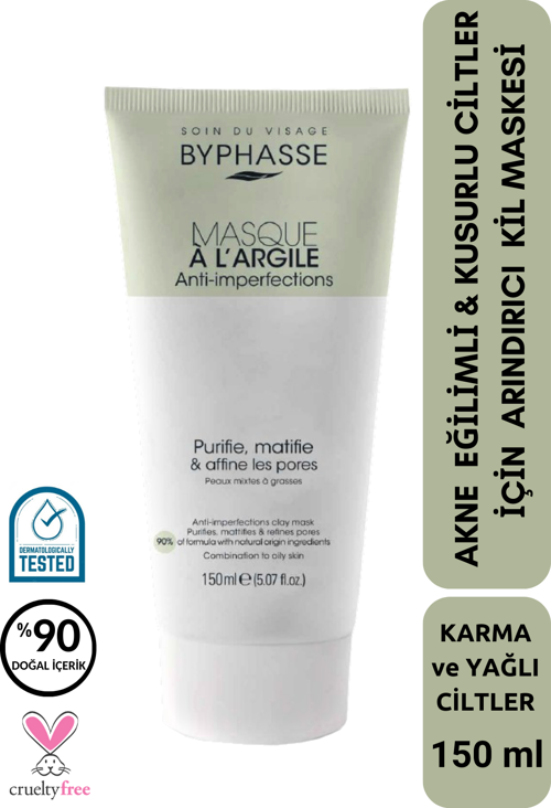 Akneye Eğilimli Gözenekli Ciltler İçin Arındırıcı Kil Maskesi 150ml