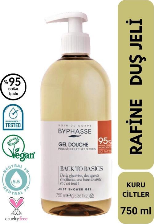 Back To Basics Rafine Duş Jeli Kuru ve Çok Kuru Cilt Tipleri 750ml