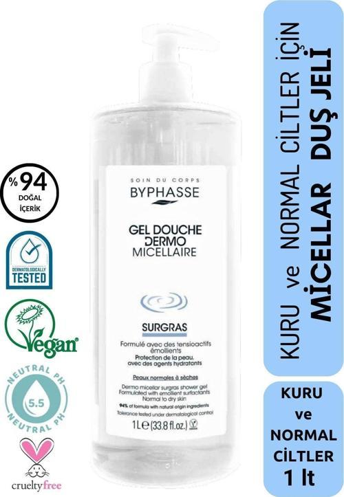 Dermo Micellar Surgras Kuru ve Normal Ciltler İçin Misel Duş Jeli 1000ml