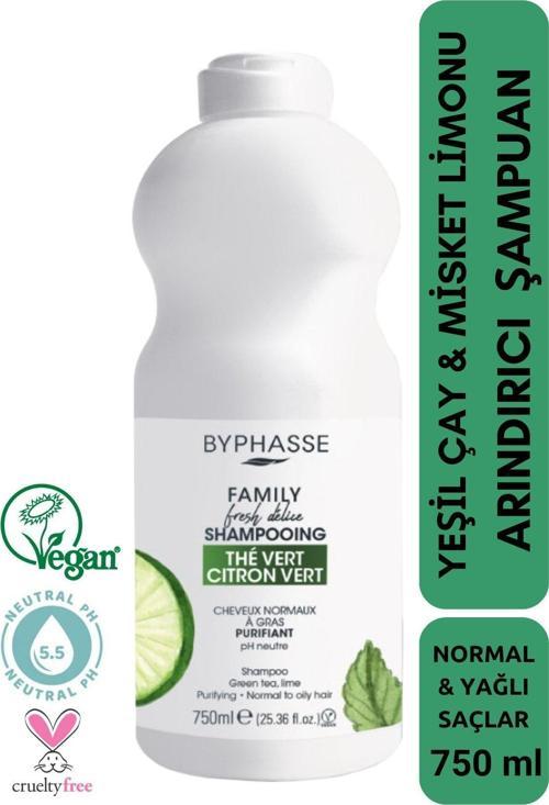 Family Fresh Normal ve Yağlı Saçlara Özel Yesil Çay ve Misket Limonlu Şampuan 750ml
