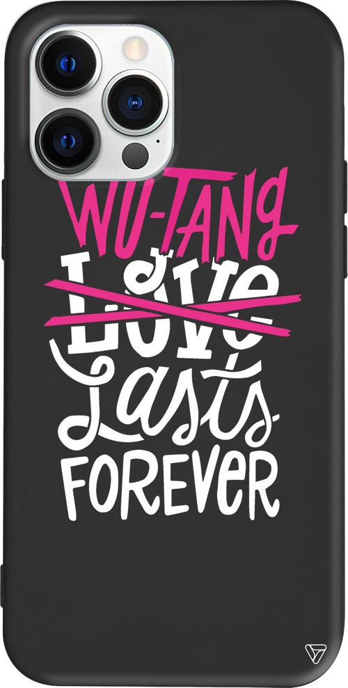 iPhone 15 Pro Uyumlu Siyah Renkli Silikon Wu-Tang Telefon Kılıfı