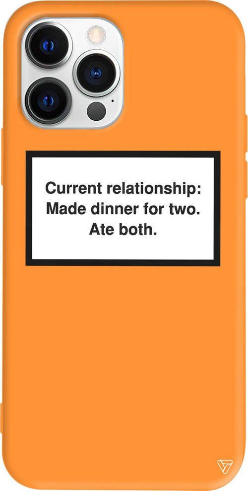 iPhone 15 Pro Uyumlu Turuncu Renkli Current relationship: Made dinner for two. Ate both.