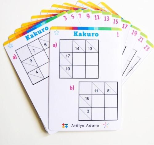 Kakuro - Matematik Işlem Rakam Akıl Zeka Mantık Beceri Gelişim Eğitici Bilsem Hazırlık Oyunu