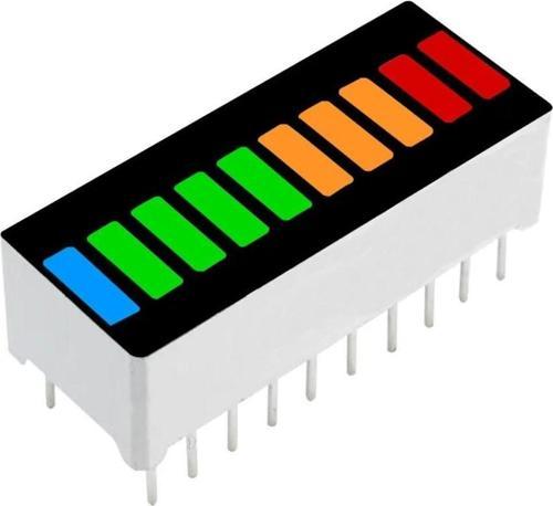 4 Renk Bar Led 10 Segment Akü Batarya Kapasite Doluluk Göstergesi