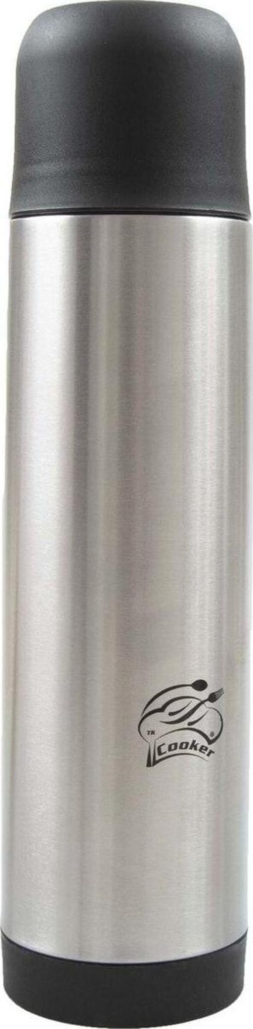 Cooker çelik matara termos  - çelik su çay termosu 500 ml. ckr2001 siyah