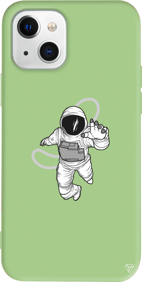iPhone 15 Uyumlu Açık Yeşil Renkli Silikon Touch Space Koleksiyonu Telefon Kılıfı