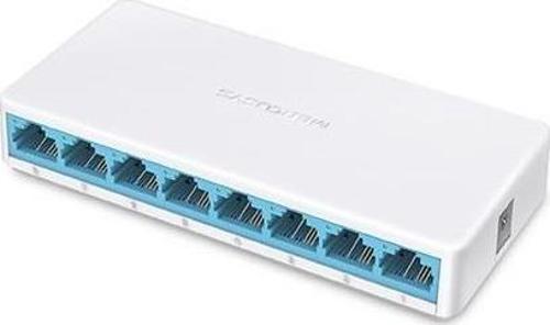 Mercusys MS108 8 Port 10-100 Mbps Switch Plastik Kasa