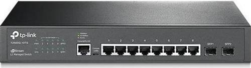 T2500G-10TS 8 Port 10-100-1000 Mbps L2 Yönetilebilir Switch 2 SFP Port