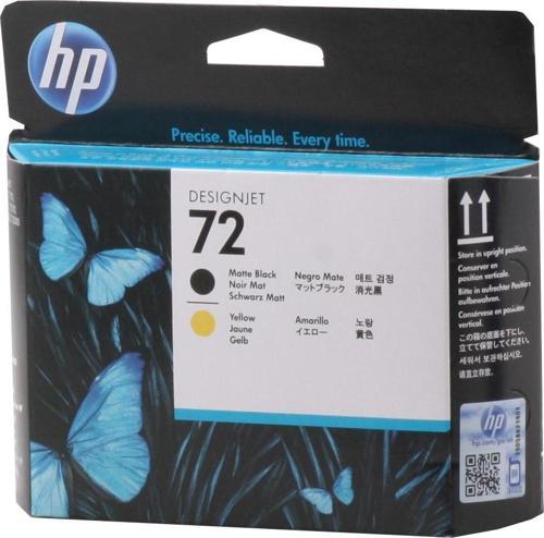 72 Matte Black-Yellow Mat Siyah-Sarı Baskı Kafası C9384A