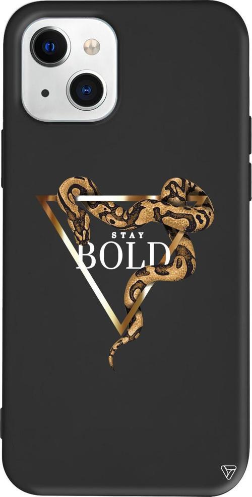 iPhone 15 Uyumlu Siyah Renkli Silikon Bold Yılan Animal Koleksiyonu Telefon Kılıfı