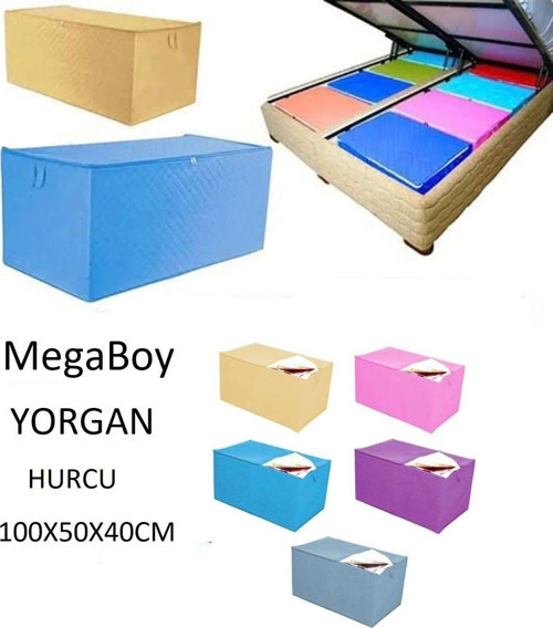 3 Adet Mega Yorgan Hurcu 100X50X40Cm Büyük Boy Hurç Eşya Taşıma
