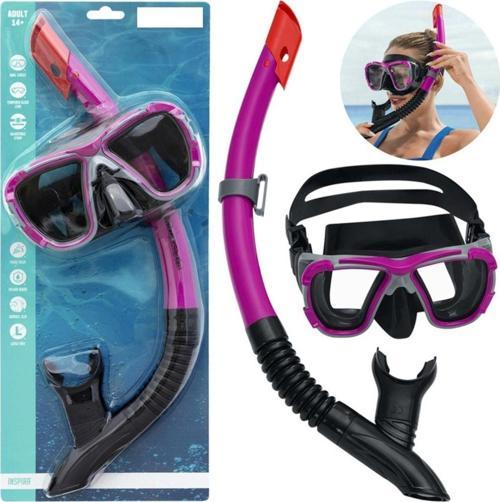 Profesyonel Yüzücü Gözlüğü  24021 Bestway Maske Şnorkel Set ( 14 Yaş Üstü)