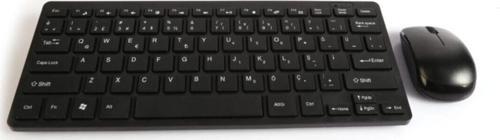 Kablosuz Türkçe Q Klavye + Mouse Set 2.4Ghz Siyah