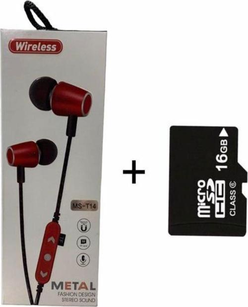 16 Gb Hafıza Kartı Hediyeli Bluetooth Kulaklık Mp3 Player Müzik Çalar Kulaklık
