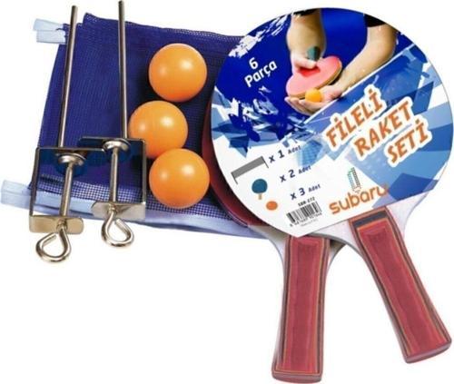 2X Masa Tenisi Raketi + Demir Ağ File + 3X Pinpon Topu Seti