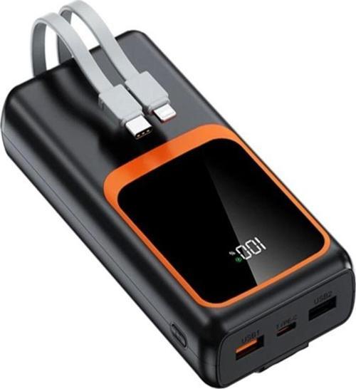 20.000 Mah Powerbank 22.5W Hızlı Şarj Taşınabilir Şarj Cihazı Çok Kablolu Dijital Göstergeli