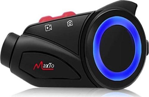 Maxto M3S Serisi 2K Fhd 1440P Kameralı Intercom Motosiklet Kask İntercom Uyumlu