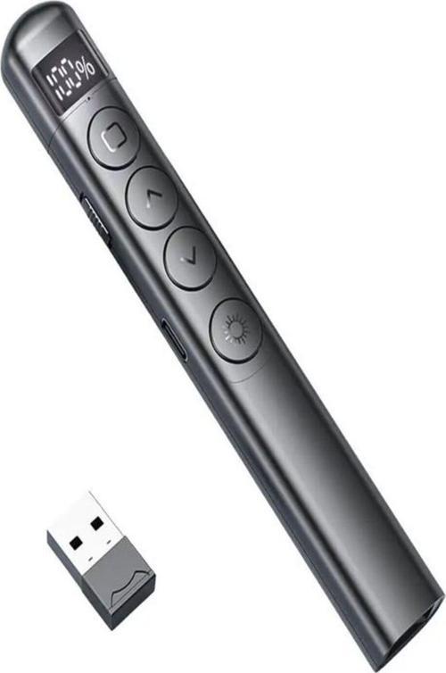 S7 Dijital Ekranlı Şarjlı Lazer Sunum Kumandası Şarj Göstergeli Lazer Powerpoint Laser Pointer Slayt