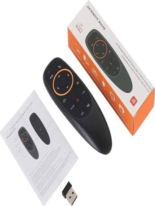 Sesli Kumanda Air-Mouse 2.4G Kablosuz Ses Hava Faresi Klavye Uzaktan Kumanda Tv Box Pc İçin