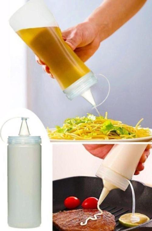 2'Li Masterchef Sızdırmaz Kapaklı Plastik Yağ Ve Sos Şişesi - 700Ml 700Ml