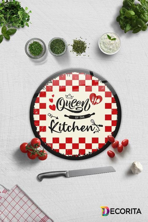 Cam Kesme Tahtası - Cam Kesme Tablası | Kitchen Queen | Çap32cm