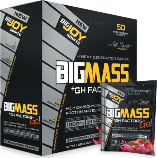 Bigjoy Bigmassgo Gh Factors 5000 Gr 50 Paket Mass Gainer Çikolatalı Karbonhidrat Tozu