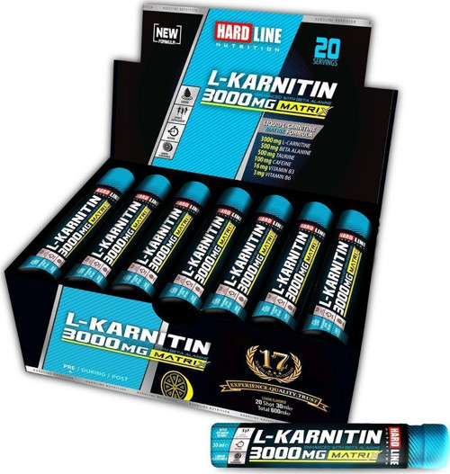 L-Karnitin Matrix 3000 Mg 20 Ampul - Limon Aromalı