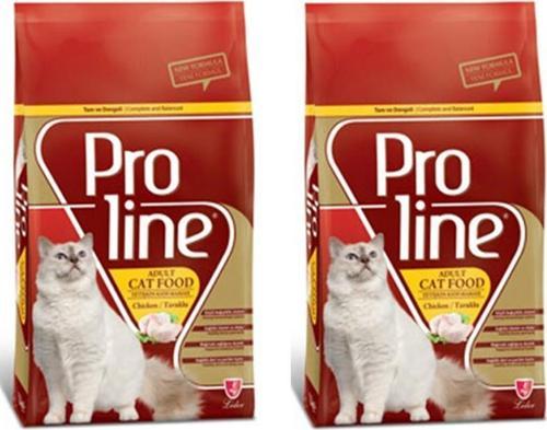 Pro Line Cat Adult Tavuklu Yetişkin Kedi Maması 1,5 Kg* 2 Adet
