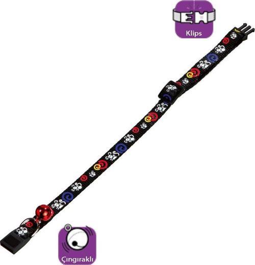 Karlıe Kedi Boyun Tasma Çıng. 30cm Siyah