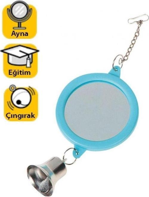 Karlıe Kuş Oyuncağı Zilli Ayna Çap:6cm