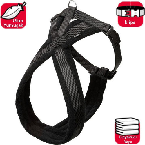 Karlıe Yumuşak Göğüs Tasma 52-60cm Siyah