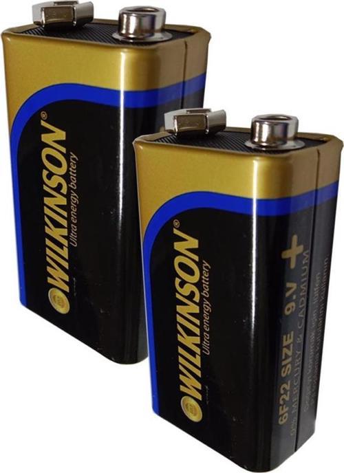 9 Volt Pil 2 Adet Extra Güçlü Karbon 9 Wolt Çift Başlıklı Kare Pil Oyuncak Araba Radyo Telsiz Drone El Feneri Duman Ded