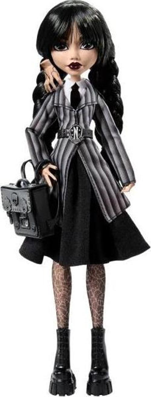 Monster High Wednesday Addams Okul Üniformalı Bebek HXJ04