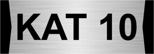 Kat 10 10X20Cm Gümüş Renk Metal Yönlendirme Levhası