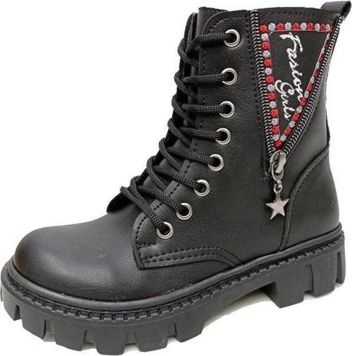 9604 Deri Trend Fashion Kız Çocuk Bot