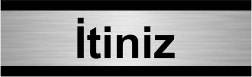 Itiniz 7X20Cm Gümüş Renk Metal Yönlendirme Levhası