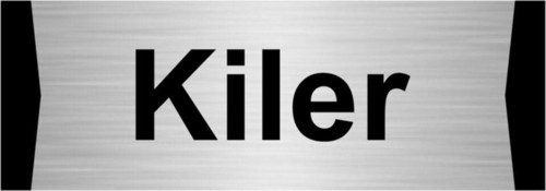 Kiler 10X20Cm Gümüş Renk Metal Yönlendirme Levhası