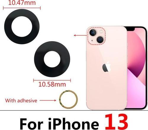 İphone 13 2Lİ Arka Kamera Camı Lens Yapışkanlı