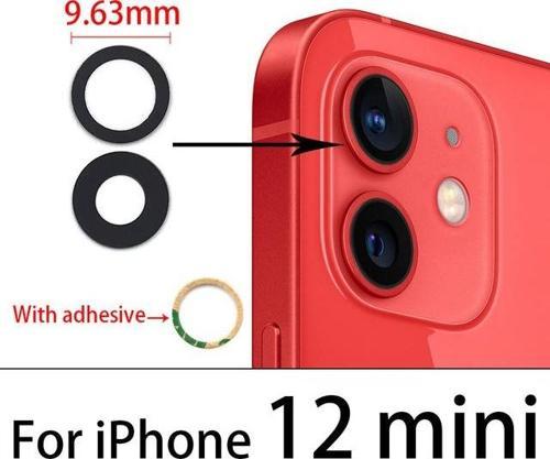 İphone 12 MİNİ Arka Kamera Camı Lens Yapışkanlı