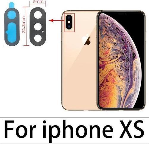 İphone XS MAX-XS Arka Kamera Camı Lens Yapışkanlı
