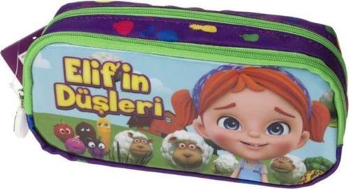 Elif'in Düşleri Kalem Çantası Çift Bölmeli