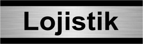 Lojistik 5X20Cm Gümüş Renk Metal Yönlendirme Levhası