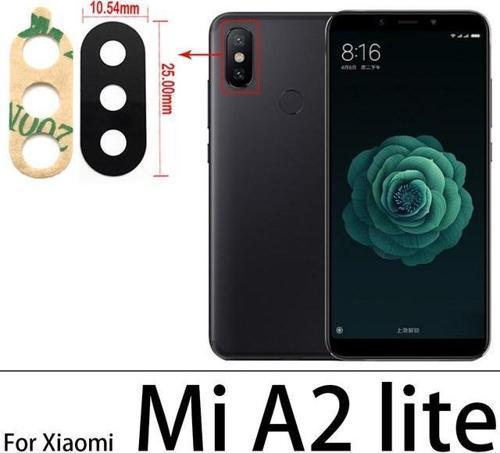 Xiaomi Mİ A2 LİTE Arka Kamera Camı Lens Yapışkanlı