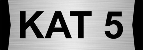 Kat 5 7X20Cm Gümüş Renk Metal Yönlendirme Levhası