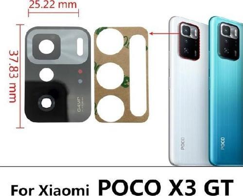 Xiaomi POCO X3 GT Arka Kamera Camı Lens Yapışkanlı