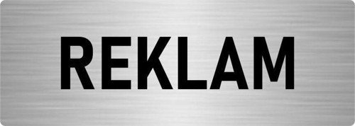 Metal Yönlendirme Levhası, Departman Kapı Isimliği Reklam 7X20 Cm Gümüş Renk