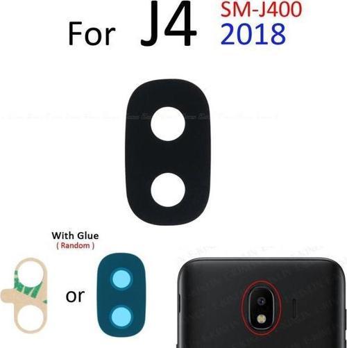 Samsung Galaxy J4 J400 Arka Kamera Camı Lens Yapışkanlı
