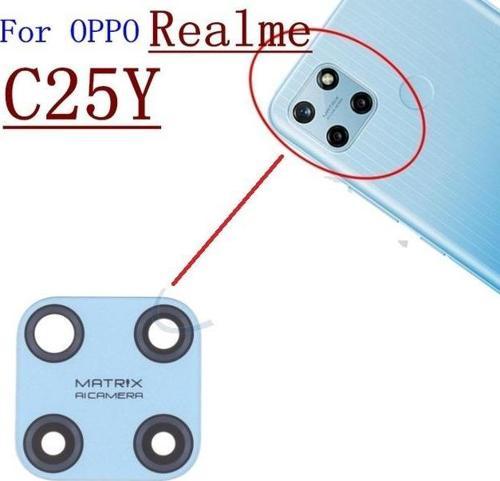 OPPO REALME C25Y Arka Kamera Camı Lens Yapışkanlı