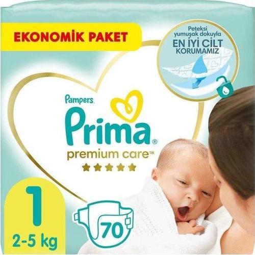 Premium Care 1 Beden Bebek Bezi 70 Adet Yeni Doğan Jumbo Paket