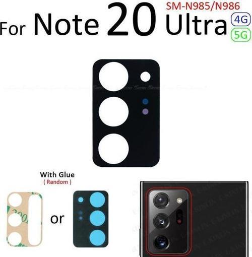 Samsung Galaxy NOTE 20 ULTRA Arka Kamera Camı Lens Yapışkanlı